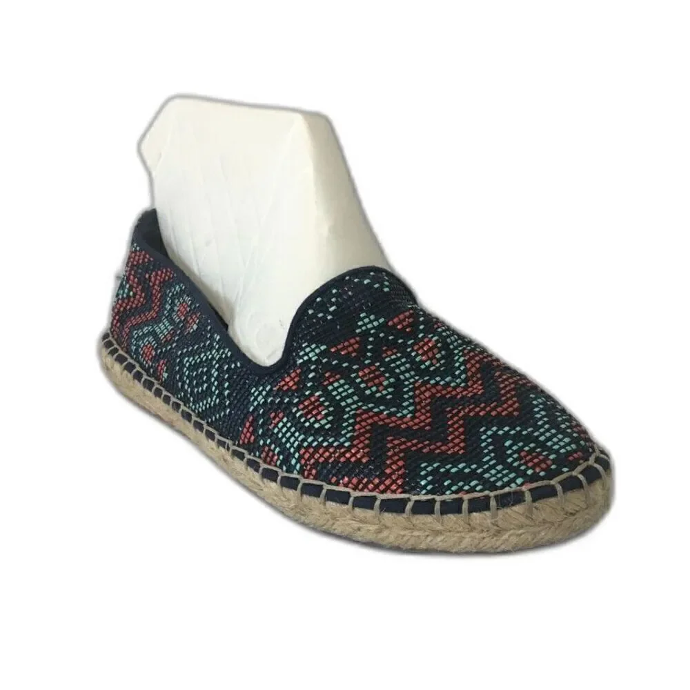 DOLCE VITA Sneakers Women's Size 8 Navy Ottie Espadrille Shoes Beaded Slip On